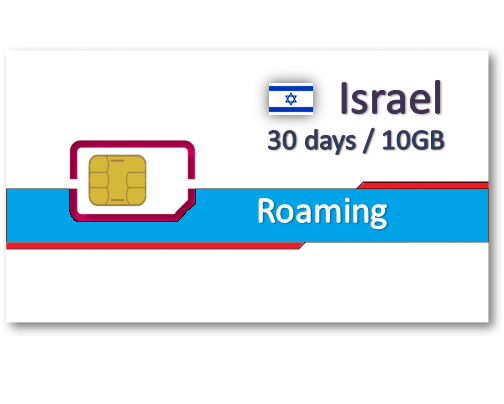 以色列上網卡30天 - 5GB/10GB